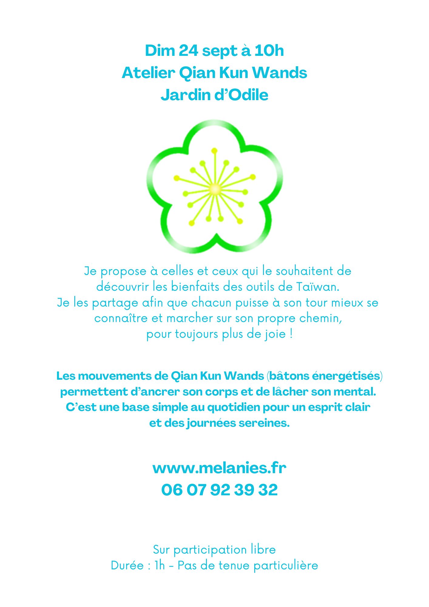 Atelier Qian Kun Wands Dimanche 24 septembre 2023 St Aubin du Cormier